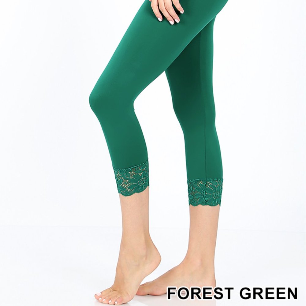 6 PACK!!  ZENANA SEAMLESS CAPRI LEGGINGS